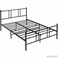 LETTO MATRIMONIALE IN FERRO BATTUTO+MATERASSO