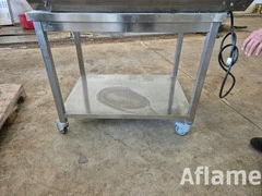 CARRELLO INOX 4 RUOTE USATO